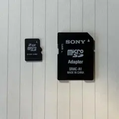 MicroSDカード・アダプタ ２GB SONY