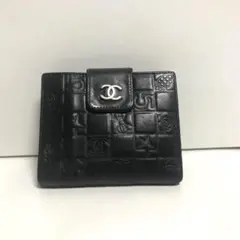 シャネルCHANEL 折財布 ミニ財布 Wホック