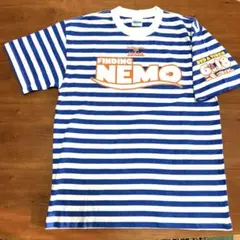 非売品「ファインディング・ニモ」両面ロゴプリント ボーダーTシャツ　 Mサイズ