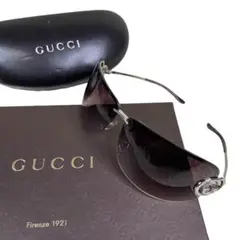 【美品】GUCCI サングラス インターロッキング ラグジュアリー ブラウン系