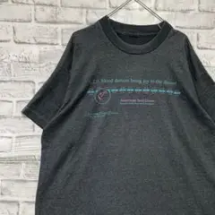 USA製90sヴィンテージTシャツ！シングルステッチ　グレー半袖古着　XL71