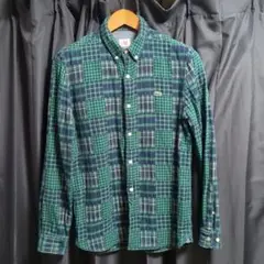 LACOSTE チェック柄 ボタンダウンシャツ