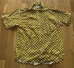 PERKY WAVE ドット柄 水玉 半袖シャツ フリーサイズ 古着