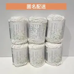 セリア seria 毛糸 きらめきコットン No.6 6玉セット