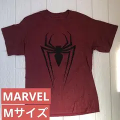 MARVEL スパイダーマン Tシャツ バーガンディ Mサイズ
