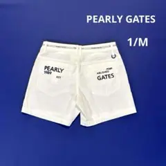 未使用❗️パーリーゲイツ　1/M ハーフパンツ　ホワイト　レディース　ティー付き