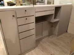 ④【最終格安!】店舗什器カウンター★受付・作業・レジ台★収納鍵付き*美品です