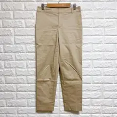 23区 ベージュ ストレッチパンツ 38 美脚 綿混 シンプル 通勤