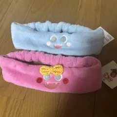 新品　ざわざわ森のがんこちゃん＆がんぺーちゃん　ヘアバンドセットサンキューマート