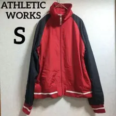 美品✨ATHLETIC WORKS【S】ジャケット レッド/ブラック ジャンパー