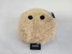 seto ファーコインケース 丸型 ベージュ