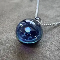 宇宙ガラス ガラス製ネックレス1◎クリスマスラッピング無料◎