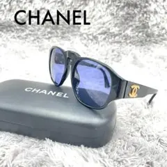 8a01_CHANEL シャネル サイドロゴ★ココマーク サングラス 黒