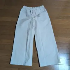 東京ベーシック　リネン&コットンベイカーワイドパンツ