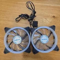 Owltech 120mmファン OWL-FE1225LC-WH　2個セット