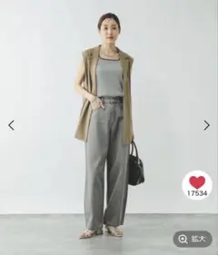 グローバルワーク　新品　GOODデニム　バギーパンツ　グレーL