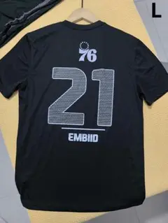 NBA セブンティシクサーズ ジョエル・エンビード 半袖 Tシャツ夜間発光