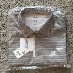 【未使用新品】UNIQLO エアリズム　ヒヨクエリポロシャツ　XS グレー色