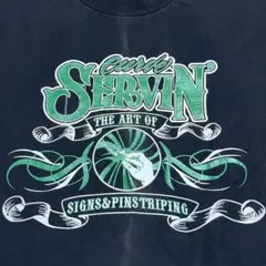 crane art work ピンストライプ Tシャツ カーペイント フェード
