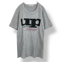 ユニクロ UT ビッグプリントTシャツ　グレー　クルーネック　up　メンズM