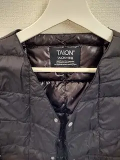 美品 TAION ブラック インナーダウンベスト