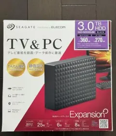 エレコム 外付けHDD 3TB SGD-NZ030UBK