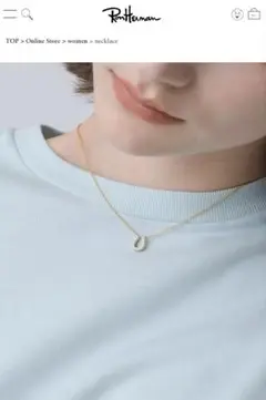 BETTINA JAVAHERI ダイヤモンド ホースシュー ネックレス ホワイト&ブラックダイヤモンド ホースシュー ネックレス