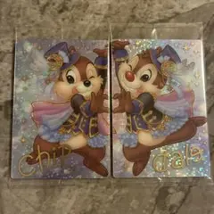 チップとデール メタリックプラカード ディズニー ウエハース