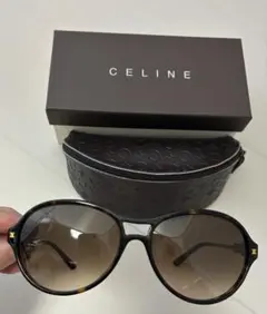 CELINE ブラウン サングラス ケース付き