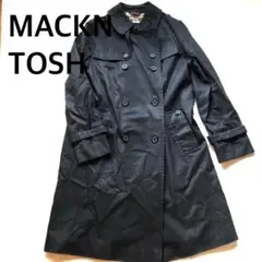 【MACKINTOSH】マッキントッシュ トレンチコート ブラック 切り替え付き