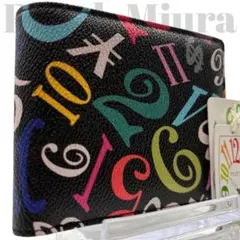 美品◎ フランク三浦 折り財布 二つ折り コンパクトウォレット 小銭入れ有