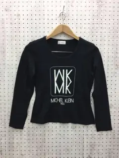 90's Y2K古着 MICHEL KLEIN ロゴグラフィック ピチトップス