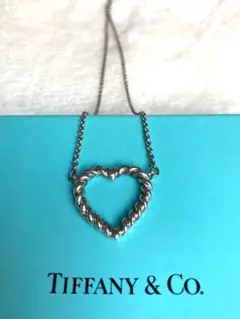 ティファニー ネックレス ツイストハート シルバー