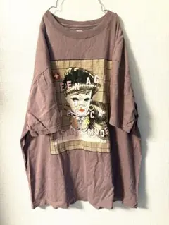 KIDILLキディル　オーバーサイズプリントTシャツ