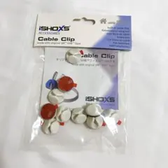 iSHOXS Self-Adhesive ケーブル クリップ ホワイト 10個