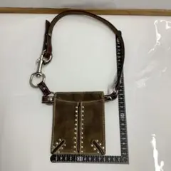 スタッズ付き本革 ポーチ「激レアポーチ」「最終価格」