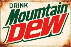 新品 Mountain Dew マウンテンデュー ブリキ看板 レトロアメリカン