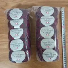毛糸　スキーワールドセレクション　赤紫　40g×10束