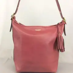 COACH 現行オールドコーチ ボルドーレザー 斜めがけショルダーバッグ
