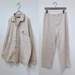 LYLE&SCOTT リネンブレンド　パジャマ　ナイトウェア　ベージュ　M