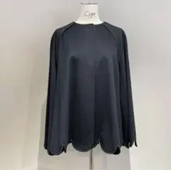 新品 未使用 ★シーニュ cygne スカラップケープ Sophie+ ブラック