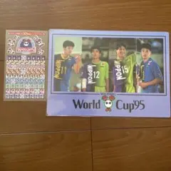 バレーボール World Cup '95 記念アイテム 下敷き