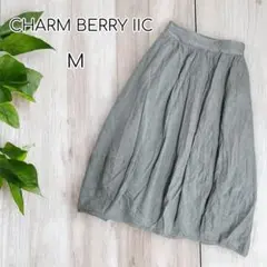 CHARM BERRY TIC コットンスカート　バルーン　ミモレ丈　M