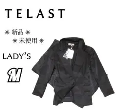 新品レディースM◇TELAST◇オールシーズンスカートスーツ上下セット 黒