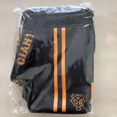 読売ジャイアンツ　黒ポーチ オレンジストライプ