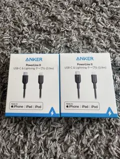 Anker 未使用未開封品 タイプC＆ライトニングケーブル 0.9m