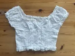 2way刺繍ブラウス 白