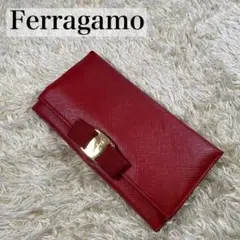 【美品】フェラガモ ヴァラ 長財布 小銭入れ 二つ折り