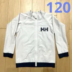 【120】HH ヘリーハンセン　ラッシュガード　白×紺