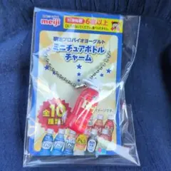 meiji 明治　プロバイオヨーグルト　ミニチュアボトルチャーム　H　リーメント